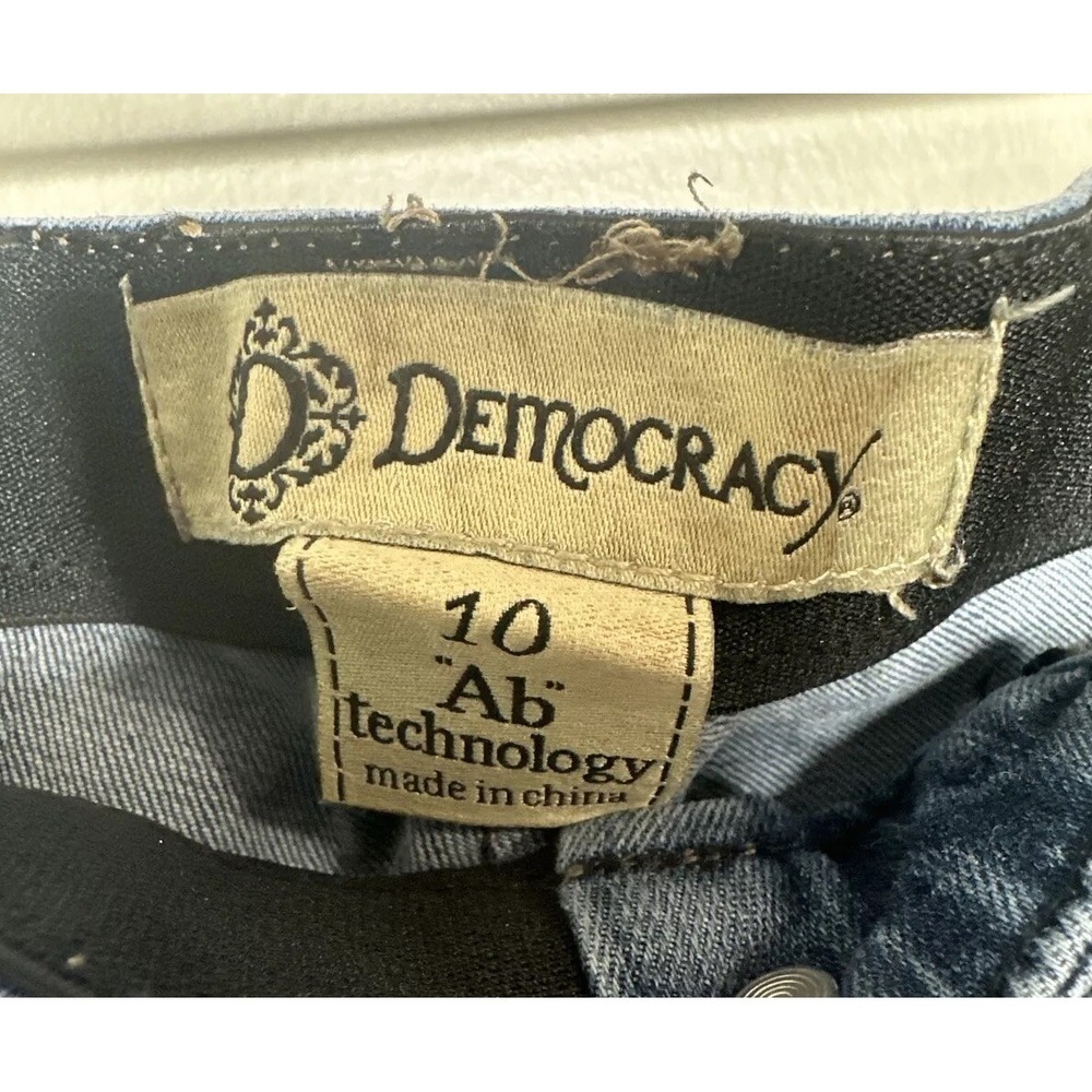 Democracy Ab Technology Size 10 Skinny Jeans Medium Mid Rise Casual - Picture 2 of 14